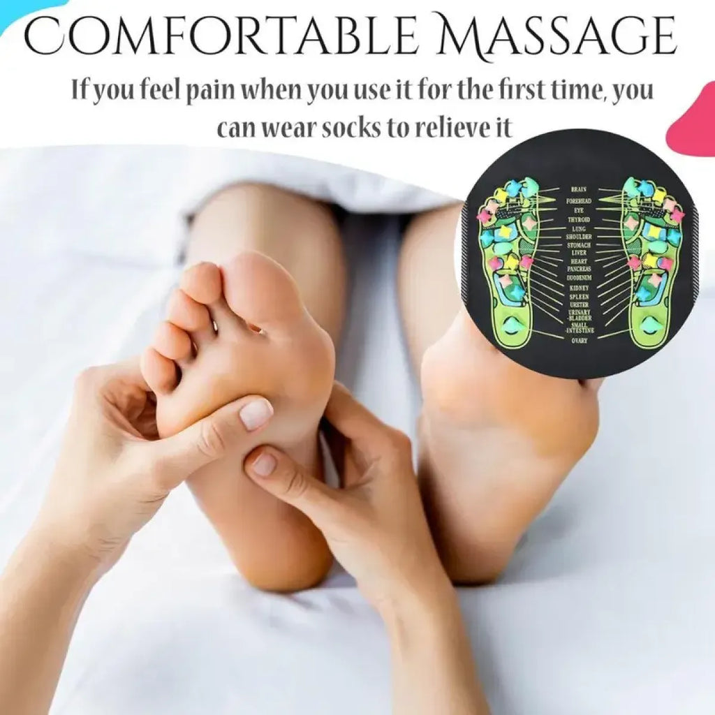 Reflexology Foot Massage Mat - in use