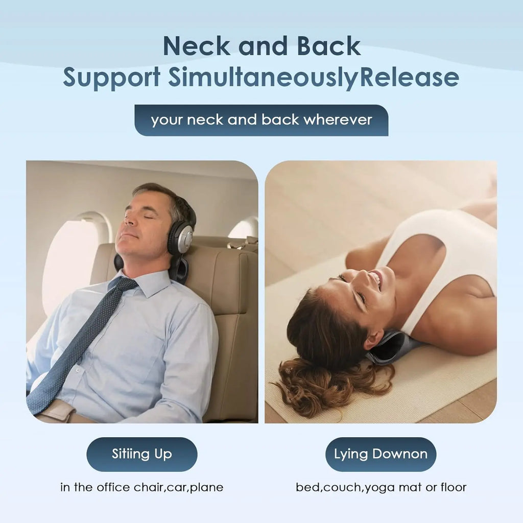 Trigger Point Massager Cervical Traction Device & Back Stretcher for TMJ Pain Relief Relaxer for Neck and Shoulder