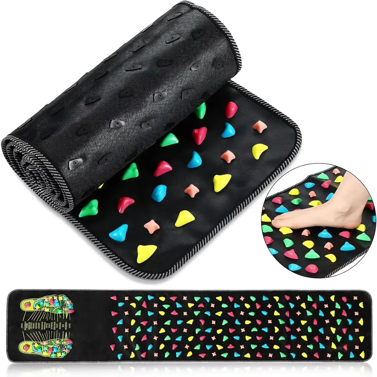 Fingerpressure Board Foot Foot Massage Pad Health Walk Foot Pressure Board Foot Massage Pad Relief Pain Relax Massage Pad