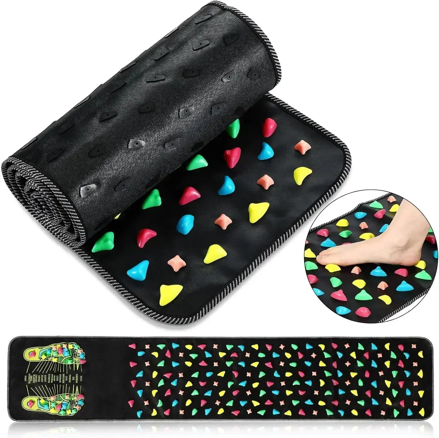 Fingerpressure Board Foot Foot Massage Pad Health Walk Foot Pressure Board Foot Massage Pad Relief Pain Relax Massage Pad