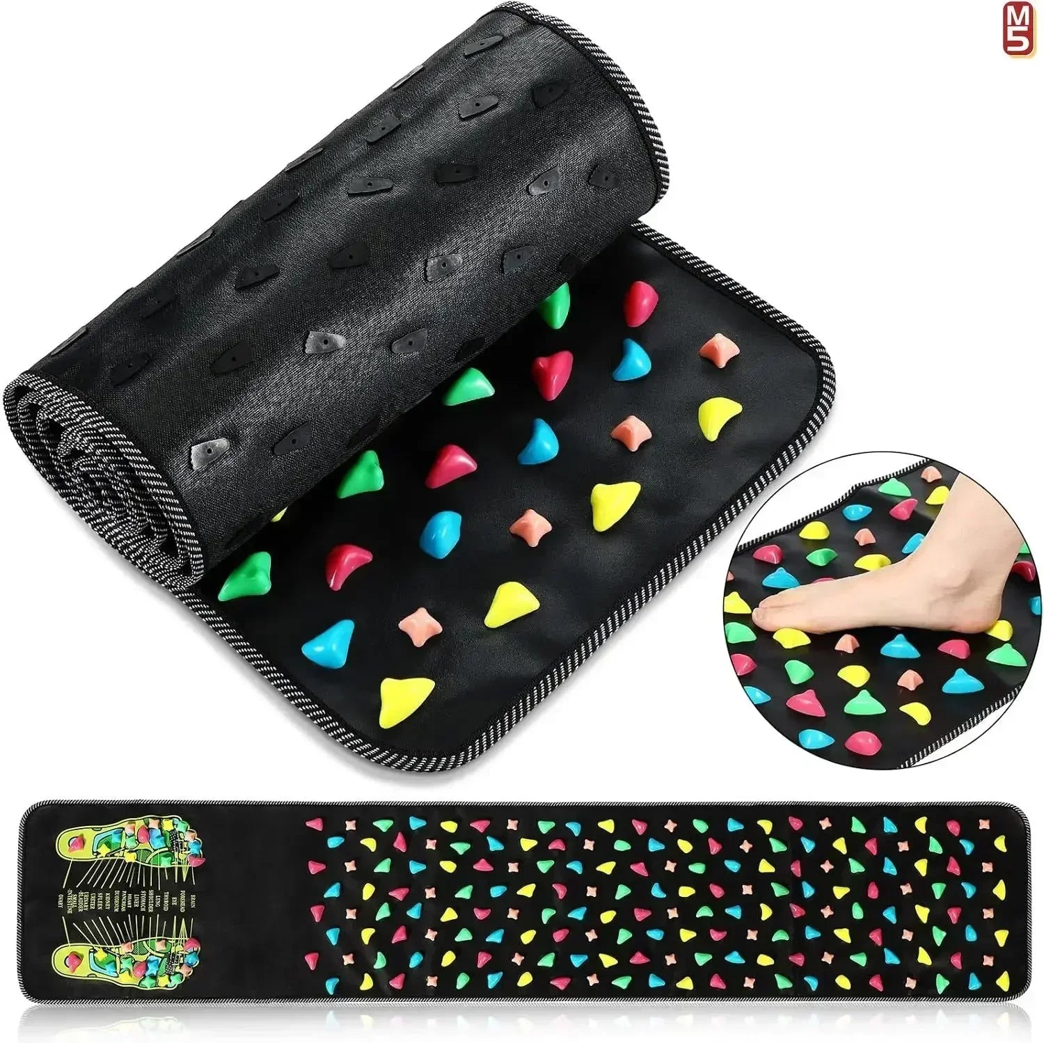 Fingerpressure Board Foot Foot Massage Pad Health Walk Foot Pressure Board Foot Massage Pad Relief Pain Relax Massage Pad