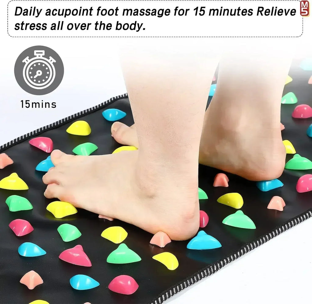 Fingerpressure Board Foot Foot Massage Pad Health Walk Foot Pressure Board Foot Massage Pad Relief Pain Relax Massage Pad