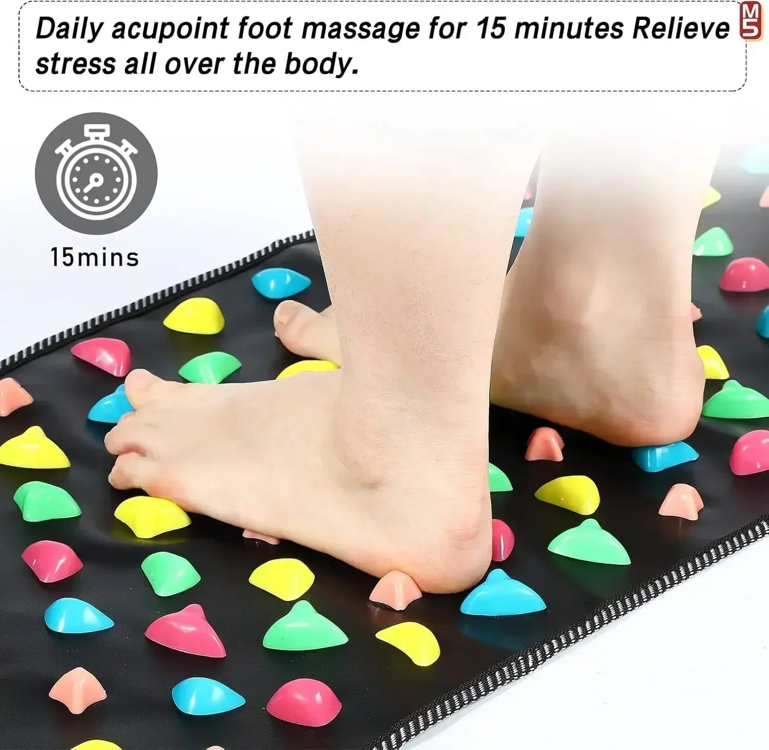 Fingerpressure Board Foot Foot Massage Pad Health Walk Foot Pressure Board Foot Massage Pad Relief Pain Relax Massage Pad